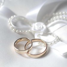 Оригинал схемы вышивки «свадебные кольца» (№127842)