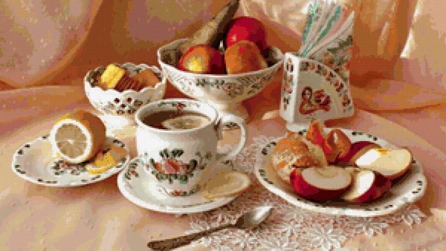 Утренний чай - натюрморт, чай - предпросмотр