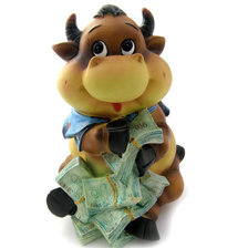 Схема вышивки «Денежный бычок»