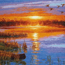 Схема вышивки «красивые закаты»