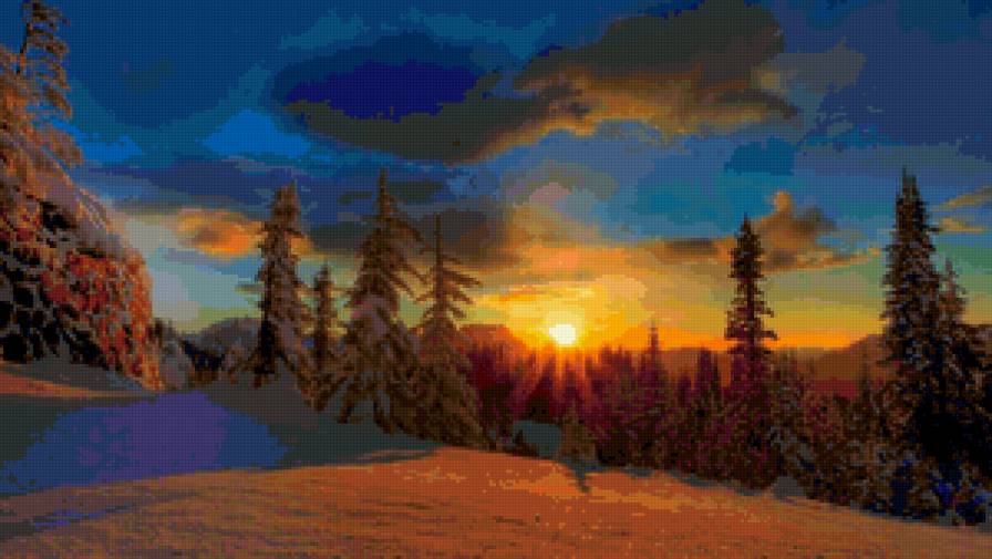 красивые закаты - предпросмотр