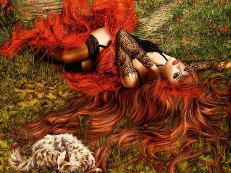 №128365 - рыжая, девушка - оригинал