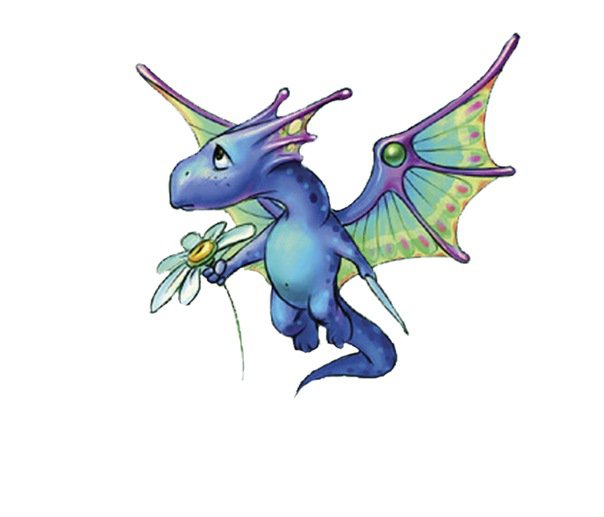 Дракоша - цветок, аниме, дракон - оригинал