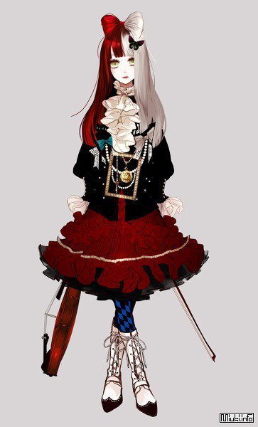 Девушка и музыка - скрипка, аниме, восток, япония, девушка - оригинал