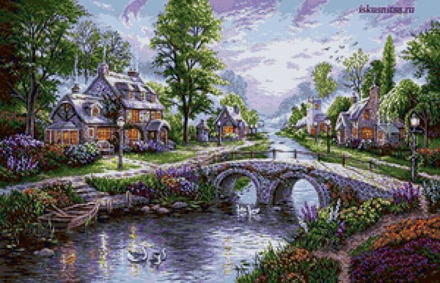 595 - природа. дома - предпросмотр