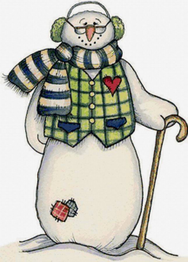 Снеговик 6 - новый год, зима, снеговик - предпросмотр