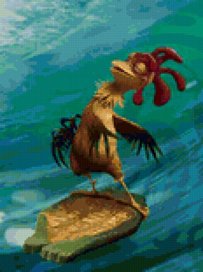 петух - животные, мульт, дайвинг - предпросмотр