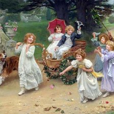 Схема вышивки «беззаботное детство»