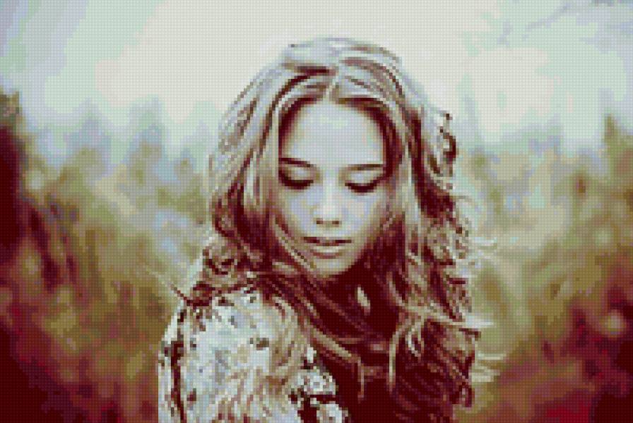 Девушка - лицо, девушка - предпросмотр