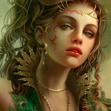 Схема вышивки «ведьма в зеленом (ЧАСТЬ)»