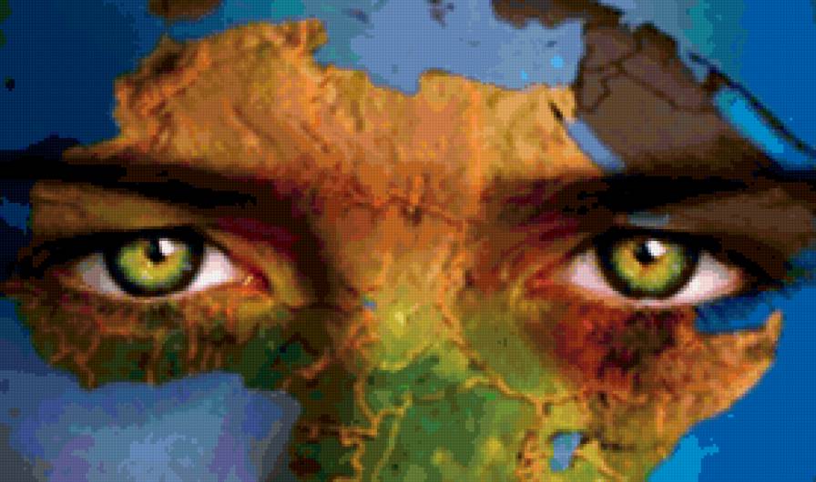 ???? - планета, глаза, материк, земля - предпросмотр