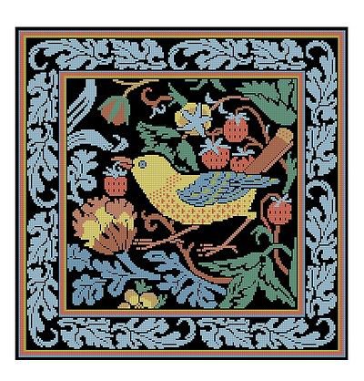Подушка"Птицы" - подушка, орнамент, птицы, живопись - оригинал