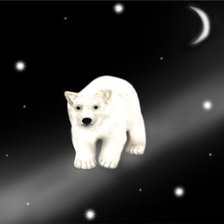 Оригинал схемы вышивки «Медведь звезда» (№130911)