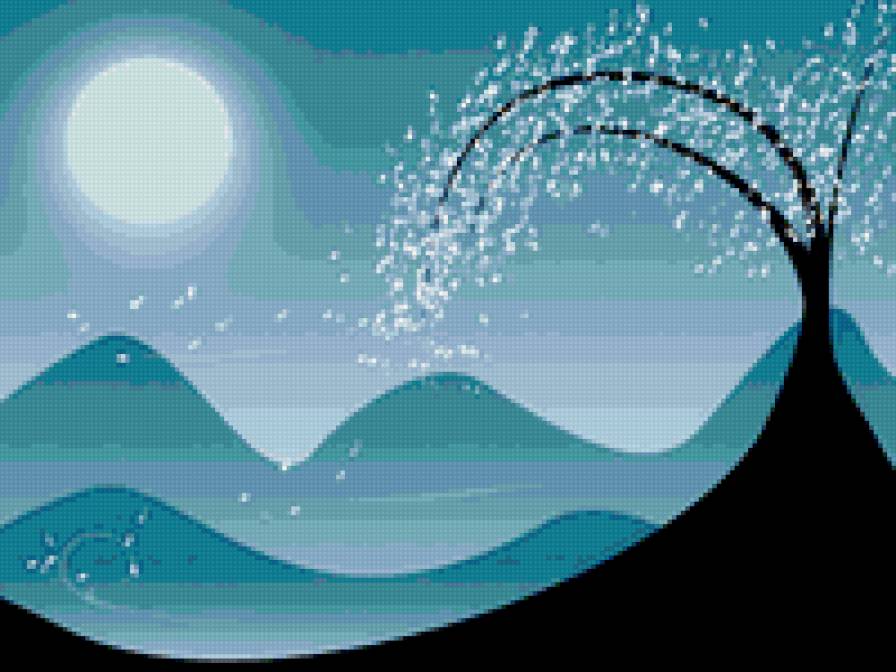 Ночь в горах - предпросмотр