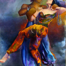 Оригинал схемы вышивки «gypsy dancers» (№131211)
