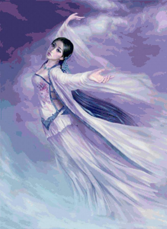 Красивые арты разных художников - девушка, люди - предпросмотр