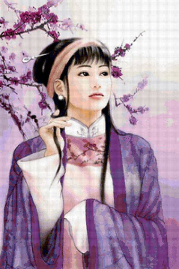 Красивые арты разных художников - природа, люди, девушка, восток, деревья, цветы - предпросмотр