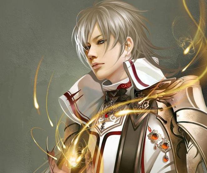 Красивые арты разных художников - парень, фэнтези, магия, люди - оригинал