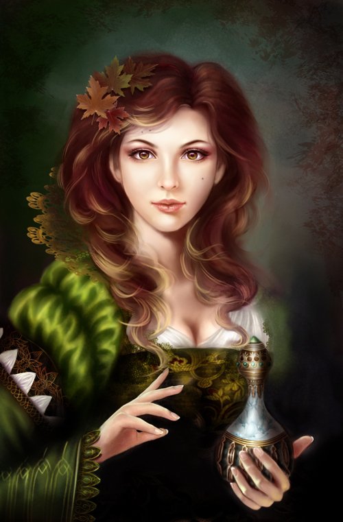 Красивые арты разных художников - девушка, люди - оригинал