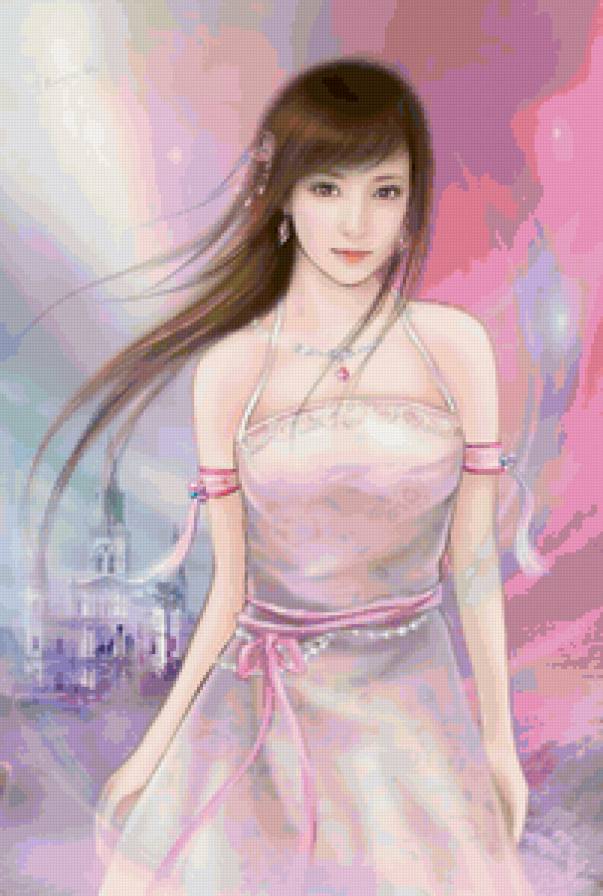 Красивые арты разных художников - восток, люди, девушка - предпросмотр