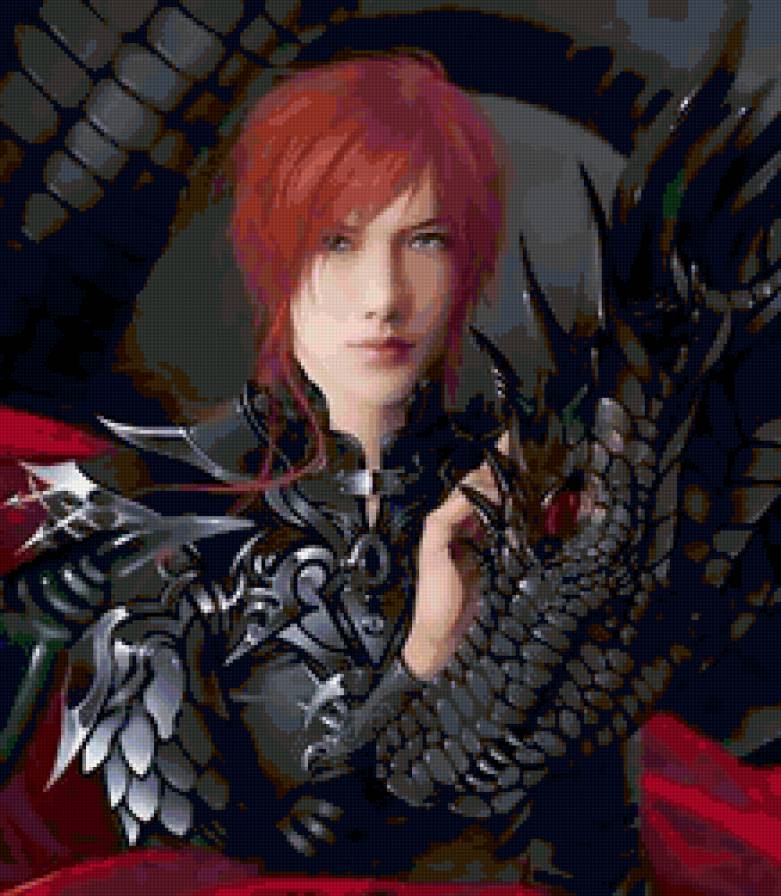 Красивые арты разных художников - люди, парень, восток, фэнтези, дракон - предпросмотр