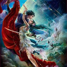 Схема вышивки «Красивые арты разных художников»