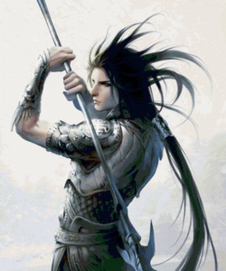 Красивые арты разных художников - оружие, восток, люди, парень - предпросмотр