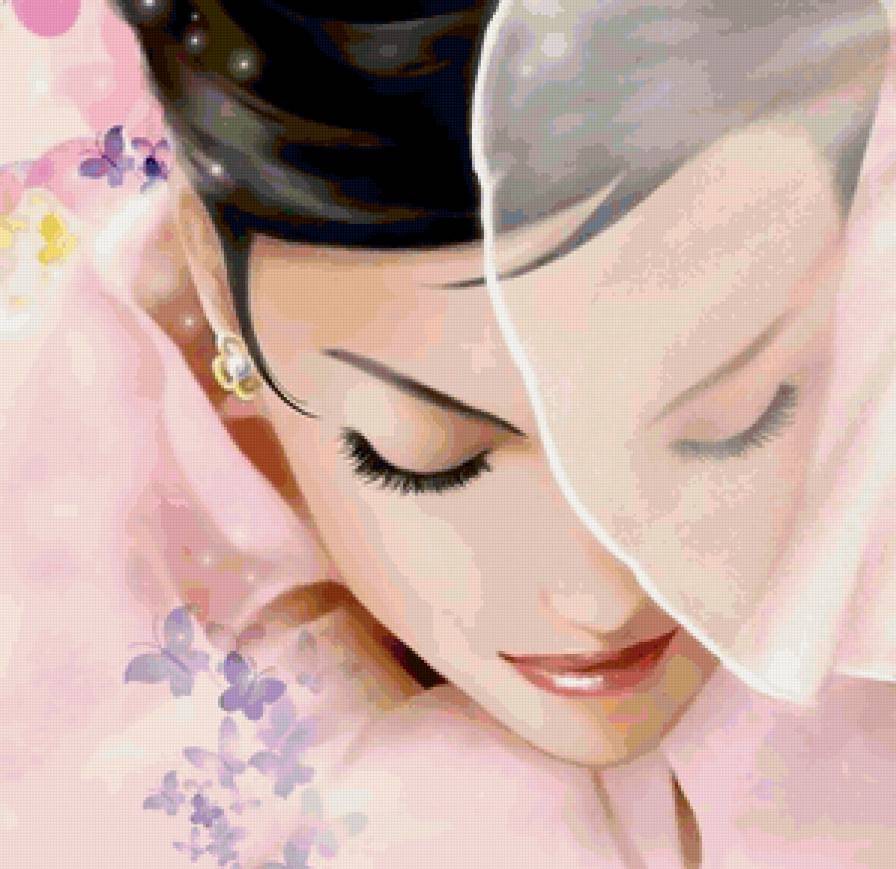 Красивые арты разных художников - люди, девушка, цветы - предпросмотр