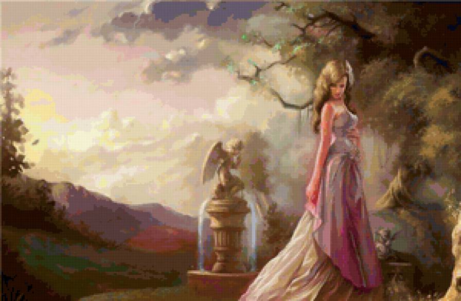 Красивые арты разных художников - люди, природа, девушка - предпросмотр