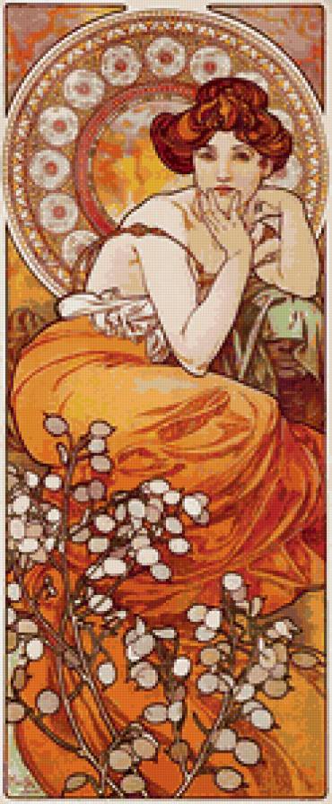 живопись(А.Муха) - образ, женщина - предпросмотр