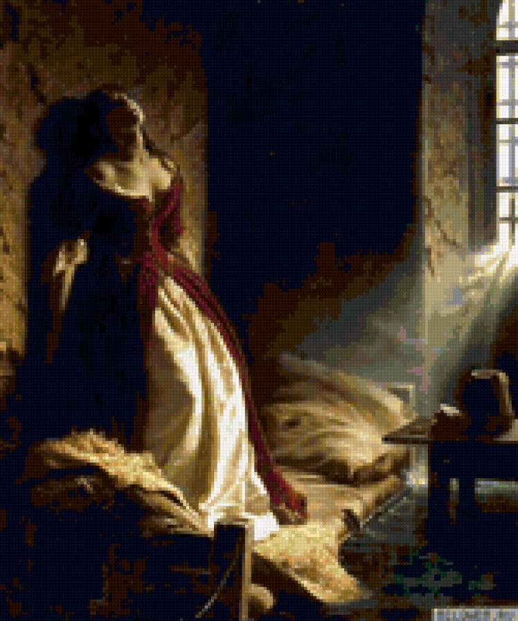 Княжна Тараканова - девушка, живопись - предпросмотр