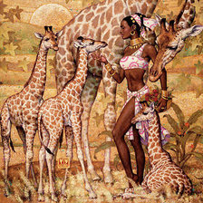 Оригинал схемы вышивки «африканка» (№132423)