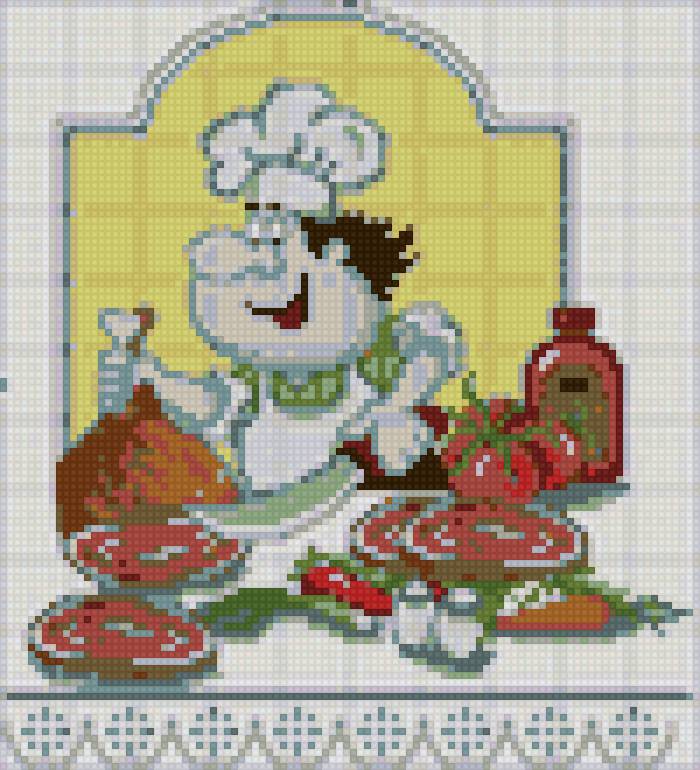 вышивка для кухни - предпросмотр