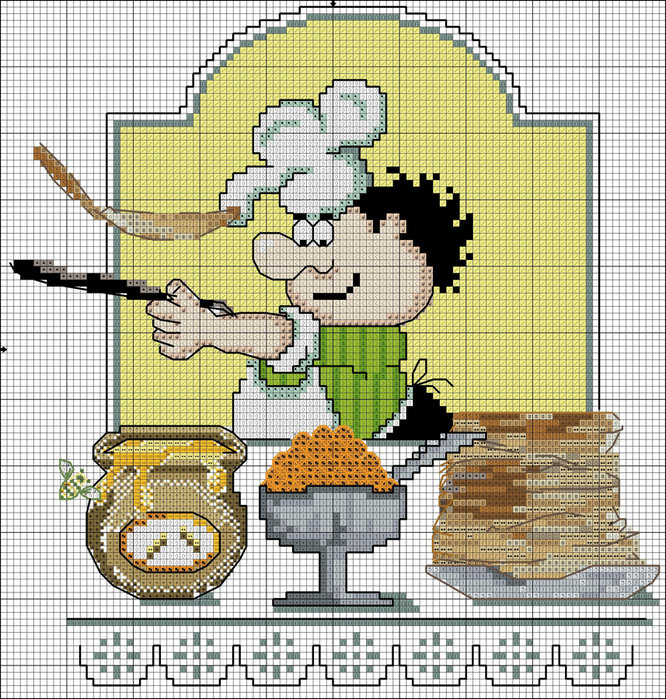 вышивка для кухни - оригинал