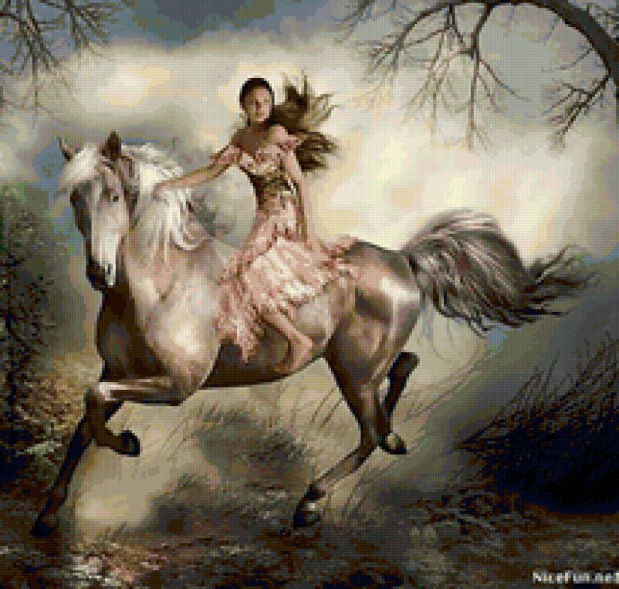 lady on the horse - предпросмотр