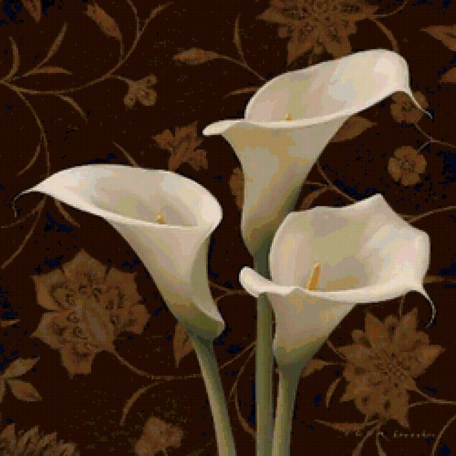 Подушка"Цветы" - подушка, цветы, живопись - предпросмотр