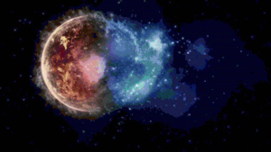 Серия "Планета" - космос, планета, земля, звезды - предпросмотр