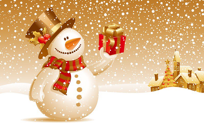 снеговик - снеговик, новый год - оригинал