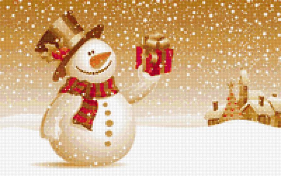 снеговик - снеговик, новый год - предпросмотр