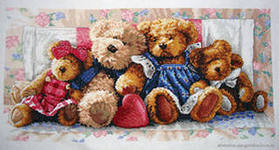 cемья медвежат - детское, игрушки, детям, медведи, медвежата, семья - оригинал