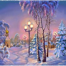 Схема вышивки «Пейзаж»