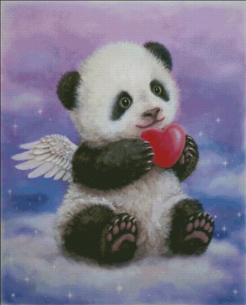 Panda сердца - животное - оригинал