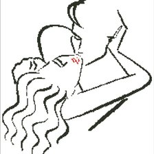 Оригинал схемы вышивки «страстный поцелуй» (№134444)