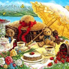 Схема вышивки «на пикник»