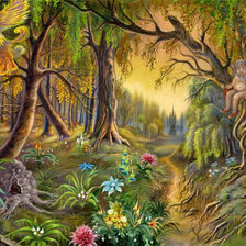 Оригинал схемы вышивки «В волшебном лесу» (№134574)