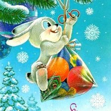 Схема вышивки «Зайчишка»