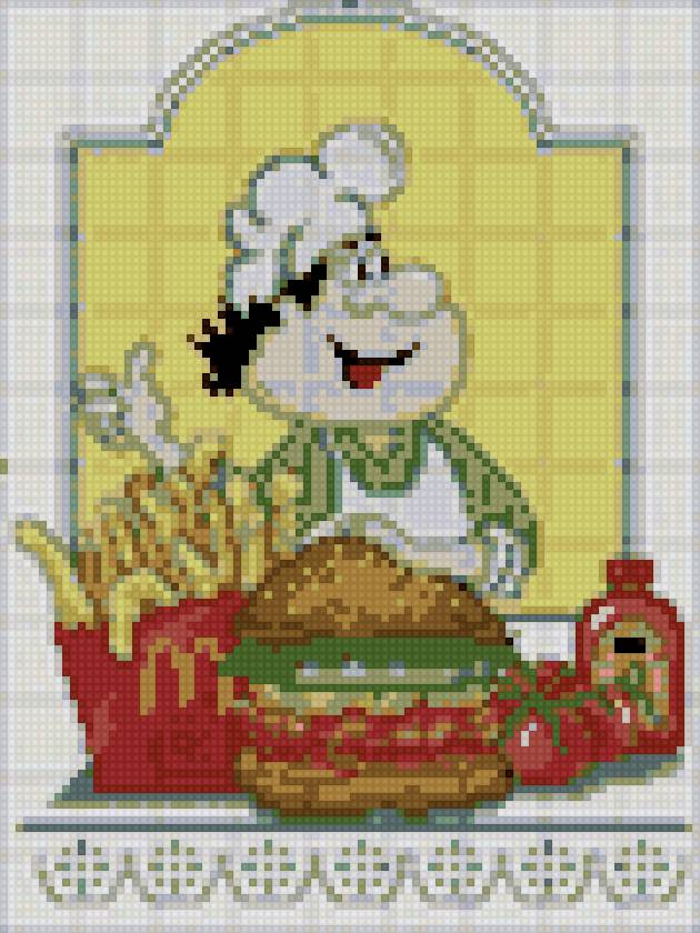 вышивка для кухни - предпросмотр