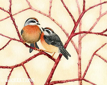 Пара - птицы - оригинал