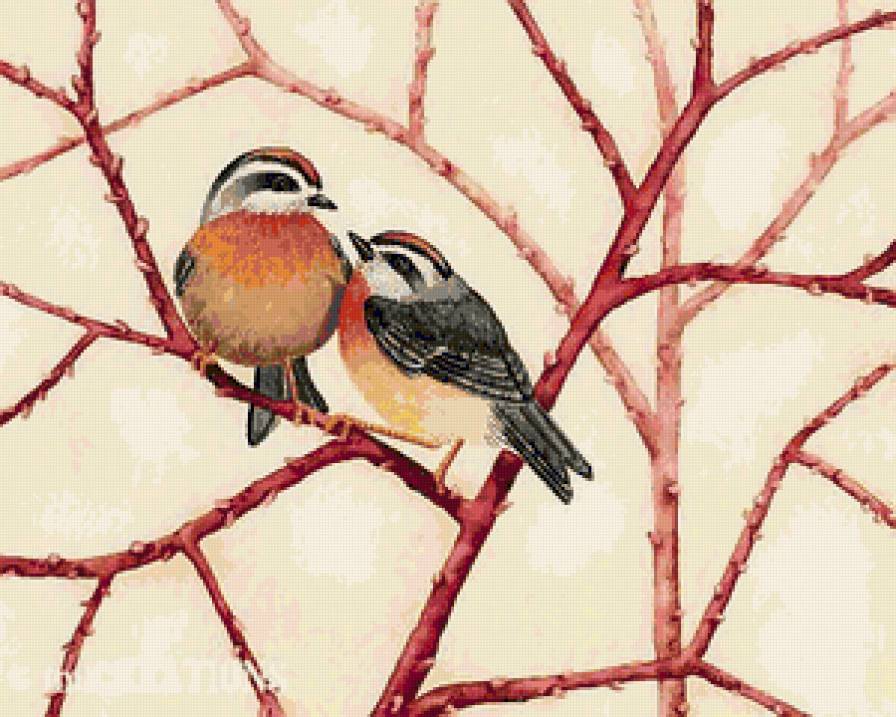 Пара - птицы - предпросмотр