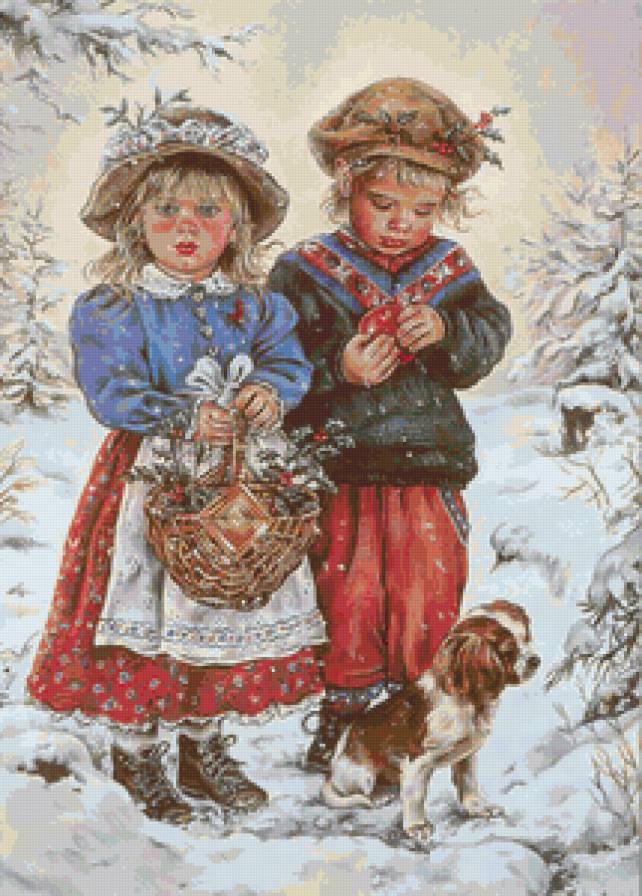 №134917 - зима, дети, рождество - предпросмотр